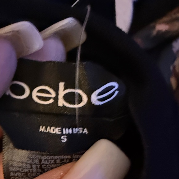 Bebe Black and Gold Mini Dress - Picture 5 of 5